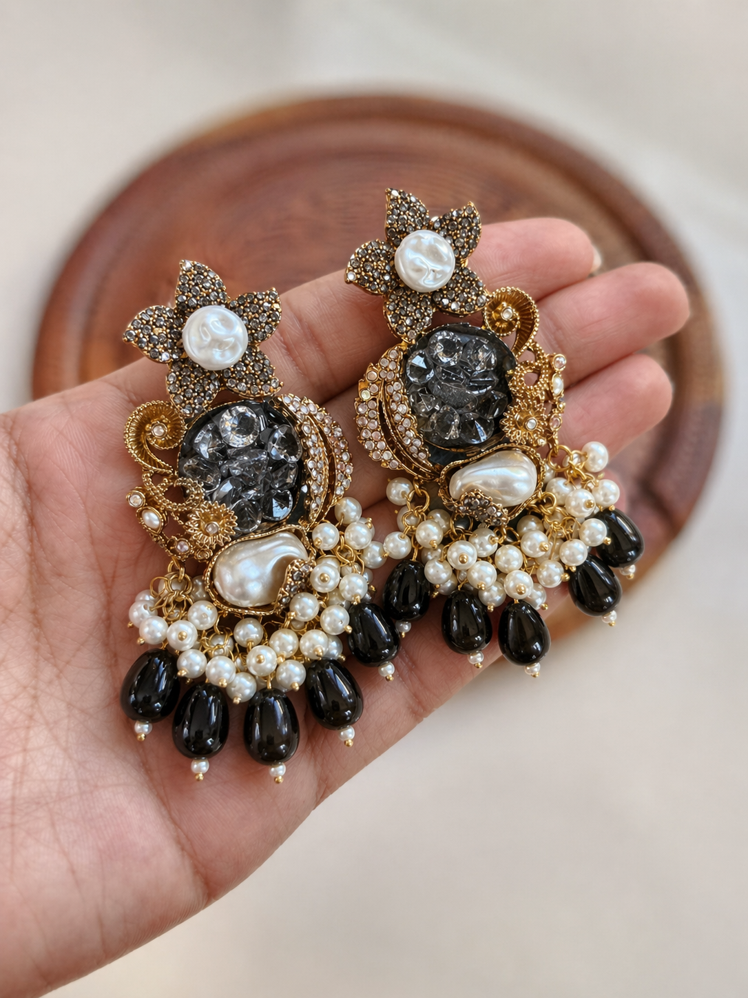 Turkish Crystal Chandelier Earrings