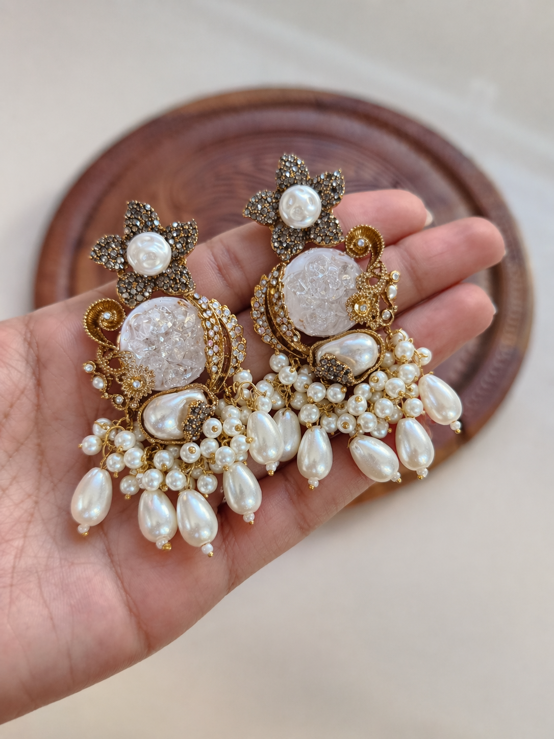 Turkish Crystal Chandelier Earrings