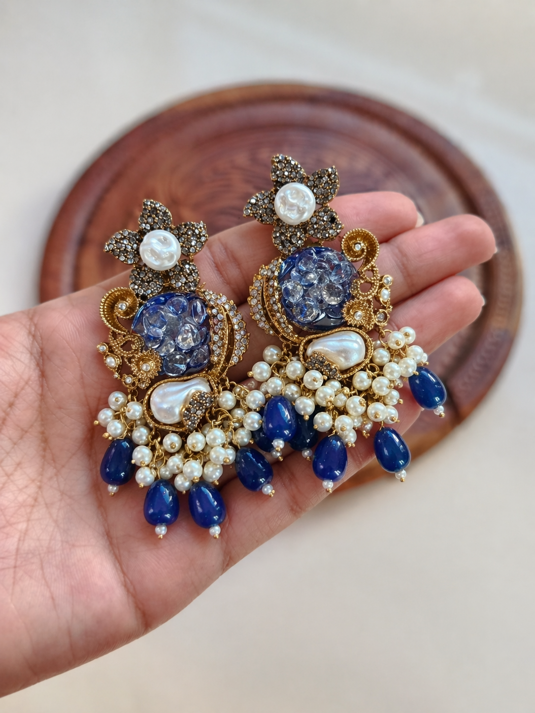 Turkish Crystal Chandelier Earrings