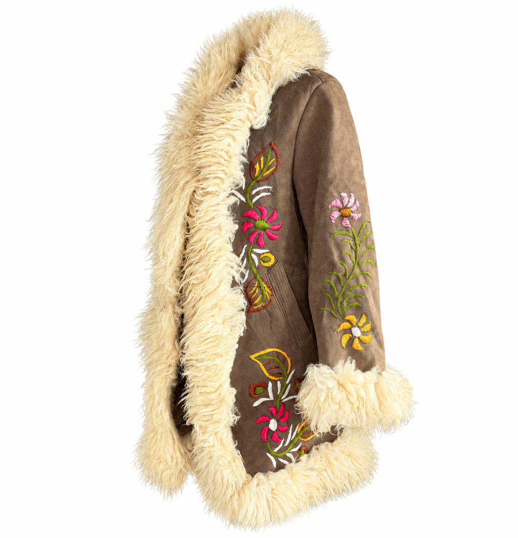 Wildflower Penny Lane Coat - Real Sheepskin & Shearling, Vintage-Inspired