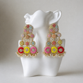 The Jaipur Carnival Earrings – Hand-Embroidered Statement Earrings