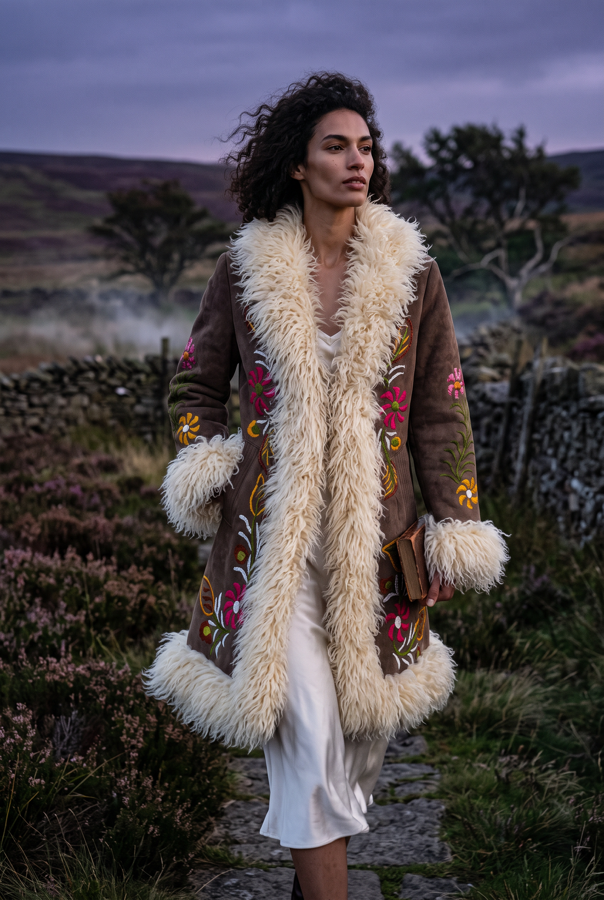 Wildflower Penny Lane Coat - Real Sheepskin & Shearling, Vintage-Inspired