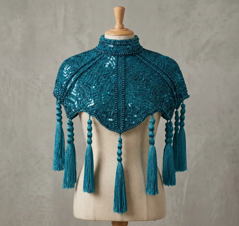 The Alexandrite Empress Tassel Capelet