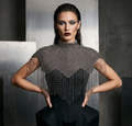 The Selene | Mercury Beaded Fringe Capelet