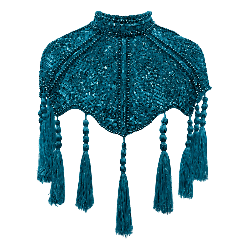 The Alexandrite Empress Tassel Capelet