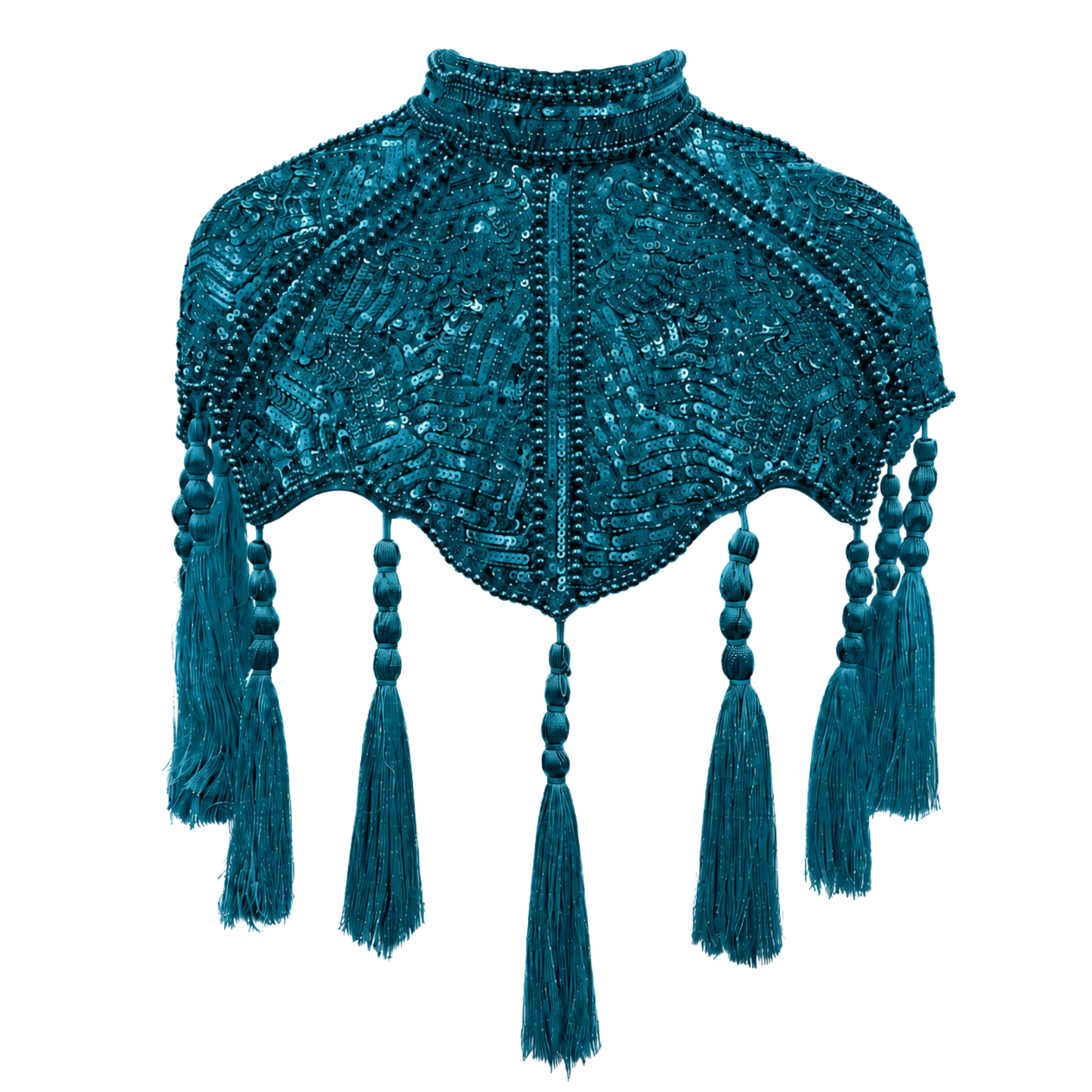 The Alexandrite Empress Tassel Capelet
