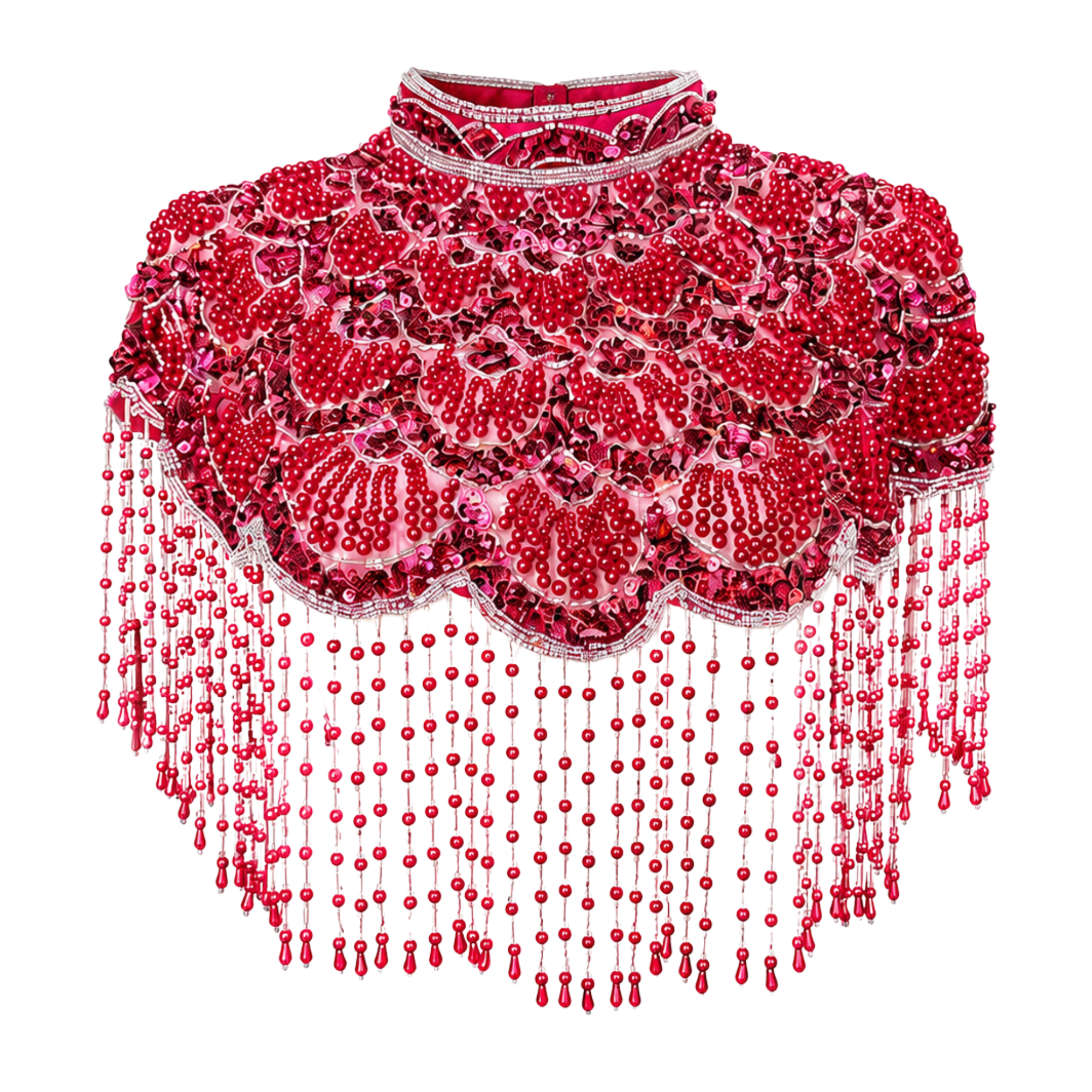 Rouge Royale Hand-Beaded Capelet