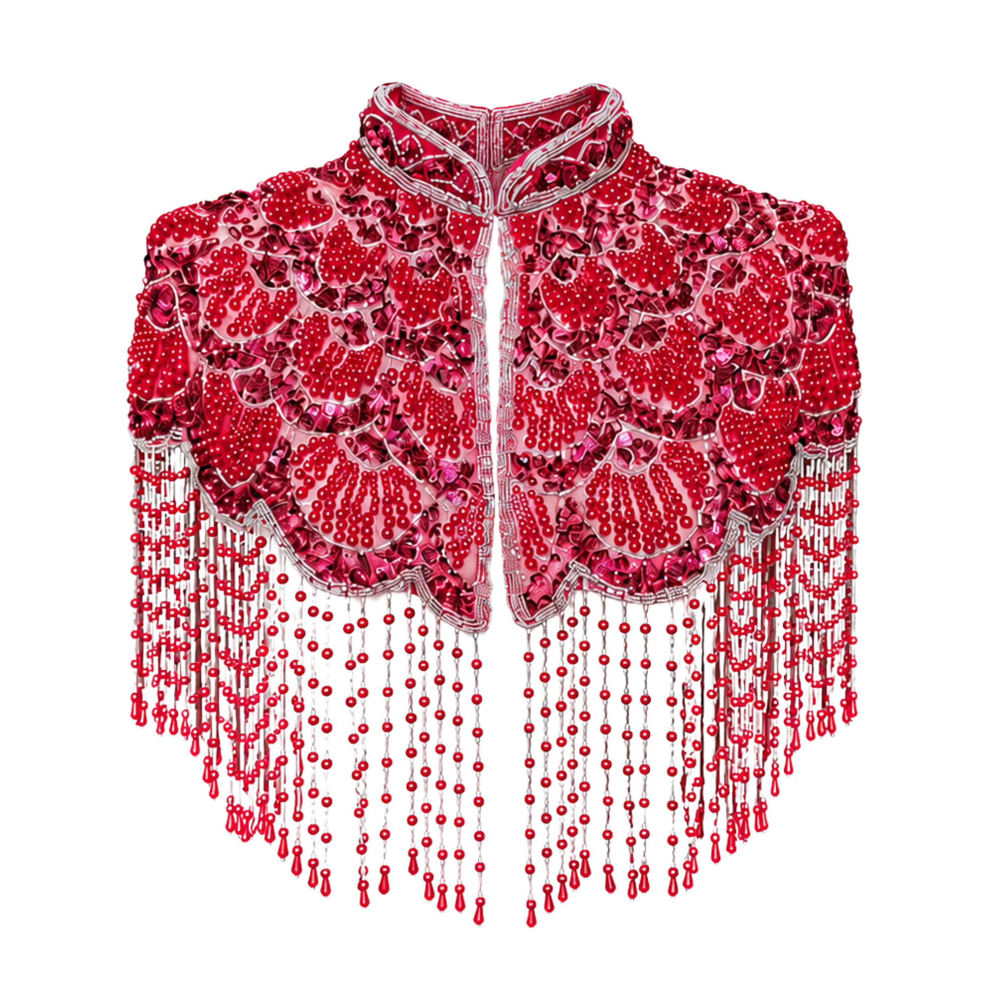 Rouge Royale Hand-Beaded Capelet