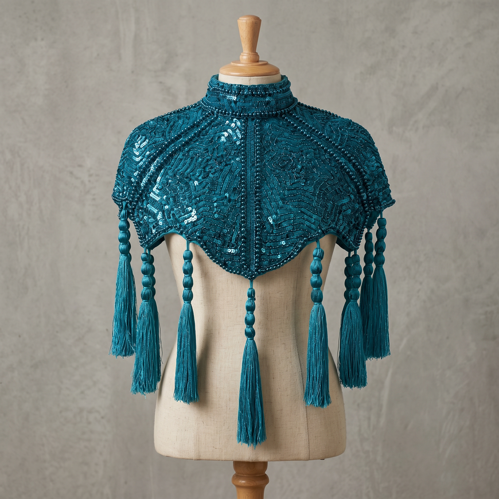 The Alexandrite Empress Tassel Capelet