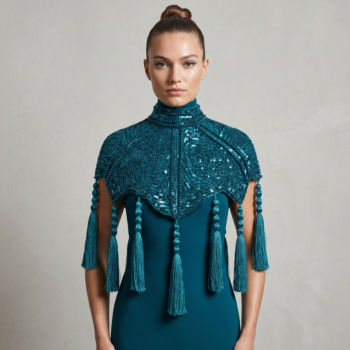 The Alexandrite Empress Tassel Capelet