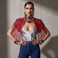 Rouge Royale Hand-Beaded Capelet